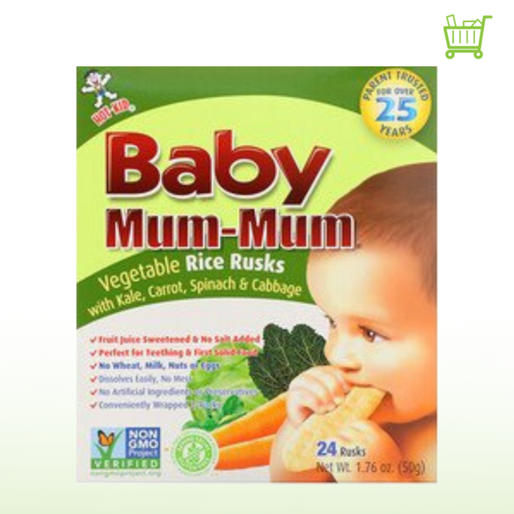 Baby MumMum Vegetable Rice Rusks 24 Rusks Lazada PH