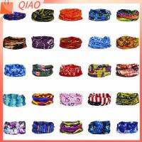 QIAO กลางแจ้ง อุปกรณ์กีฬา ปลอกคอบังแดด เอี๊ยมผ้าโพกศีรษะ Gaiter Tube Bandana ผ้าพันคอหลอดเมจิก ผ้าโพกหัวใบหน้า