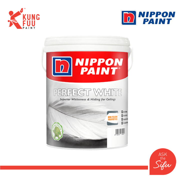 Nippon Paint Perfect White 5 Litre / 20 Litre Interior Wall Paint Lazada