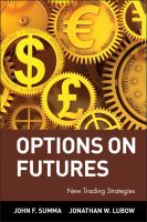 หนังสืออังกฤษ Options on Futures : New Trading Strategies (Wiley Trading Advantage) [Hardcover]