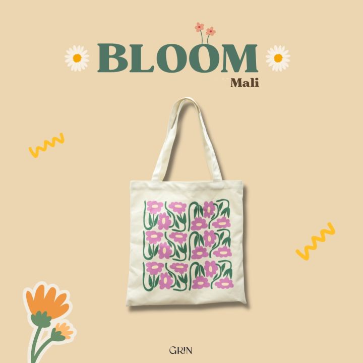 กระเป๋าผ้า-tote-bag-bloom-collection