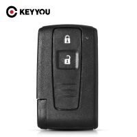 KEYYOU เคสกุญแจรีโมทปุ่ม2สำหรับ TOYOTA พรีอุซโคโรล่า,เคส L】” TOY43พร้อมใบมีด