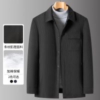 [COD] New mens jacket business casual lapel thickened warm 2022 winter coat collar