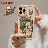 WFCase สำหรับ iPhone 14 Pro Max Plus 13 Pro Max 12 Pro Max 11 Pro Max 8 7 Plus Mini แว่นใหญ่ลูกสุนัขน่ารักเคสโทรศัพท์เคสป้องกันกล้องเต็มรูปแบบ