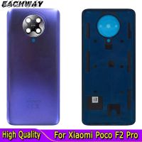 For Xiaomi Poco F2 Pro Back Battery Glass Cover Rear Housing Door Case For Poco F2 Pro Battery Cover Pocophone Replacement Parts