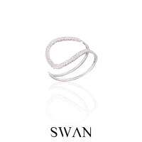 SWAN - Olivia Bangle กำไลข้อมือเงินแท้ ฝังเพชรคิวบิกเซอร์โคเนีย cubic zirconia ฟรีไซส์