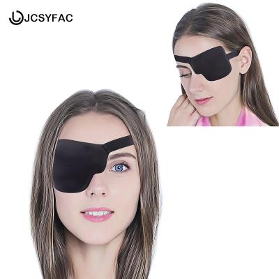 1PCS Black Single Eye Patch Adjustable 3D Foam Groove Eyeshades For Lazy Eyes Medical Use Concave Eye Patch