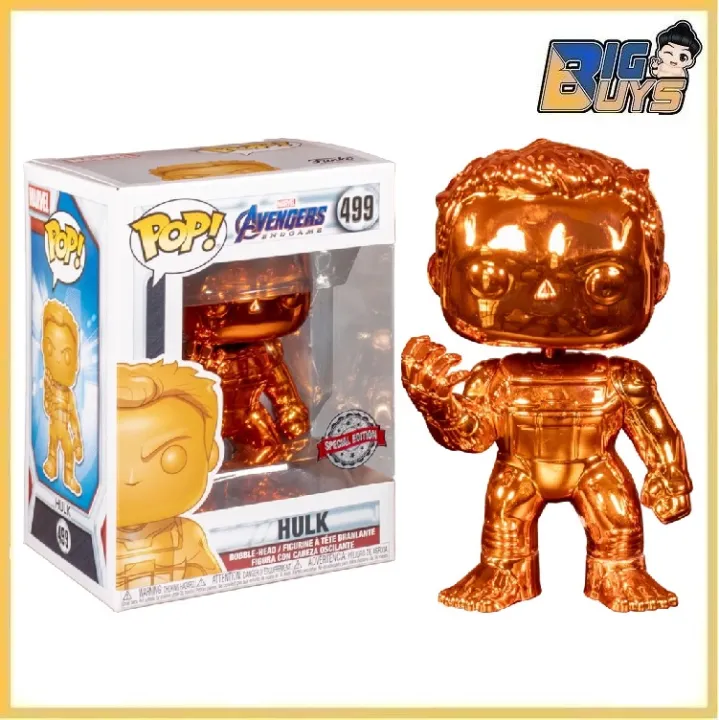 Funko Pop! Marvel Avengers Endgame Hulk Chrome Orange Vinyl Figure 