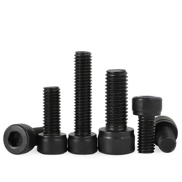 2-50pcs-m1-6-m2-m2-5-m3-m4-m5-m6-m8-m10-m12-black-galvanized-304-stainless-steel-hexagon-hex-socket-head-cap-bolt-screw-din912-nails-screws-fasteners