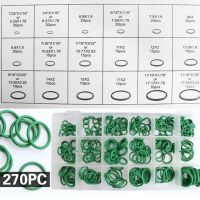 【hot】 270PCS Assortment Kits Rubber Sizes Car A/C System Air Conditioning O-Ring Gas Proof Interior Accessories