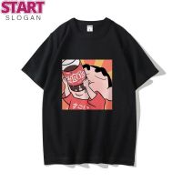 START Crayon Shin-Chan T-shirtเสื้อยืดเครยอนชินจัง۩Crayon Shin-Chan T-shirt Men s Summer Trend Pure Cotton Cartoon Loose Cou