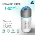 Lonzo Portable Car USB Air Purifier Hepa Filter Clean Air Anti Bacteria H13. 
