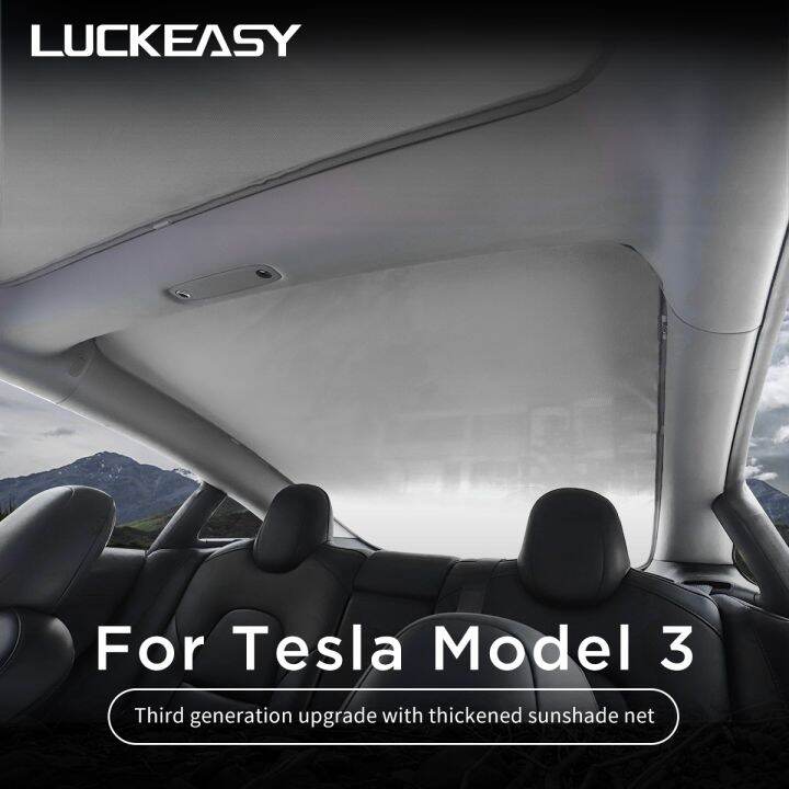 [New Changes] ﹍ For Tesla Model 3 Upgrade Sun Shades Glass Shade Net