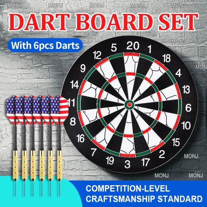 With Pcs Darts Inch Professional Dart Board Original Dart Board Set Dartboard Lazada Ph