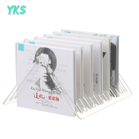 ?【Lowest price】YKS ชั้นวางของอะคริลิคไวนิลตั้งโต๊ะ12ช่องที่ใส่แผ่นดิสก์สแตนด์อะคริลิคสำหรับวางบนเคาน์เตอร์ที่เก็บของสะสมอัลบั้ม