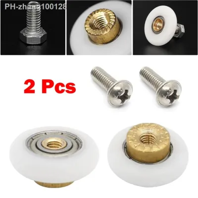 2pcs Shower Door Rollers/Runners/Wheels Replacement 19mm 23mm 25mm 27mm Wheel Diameters Bathroom Hardware
