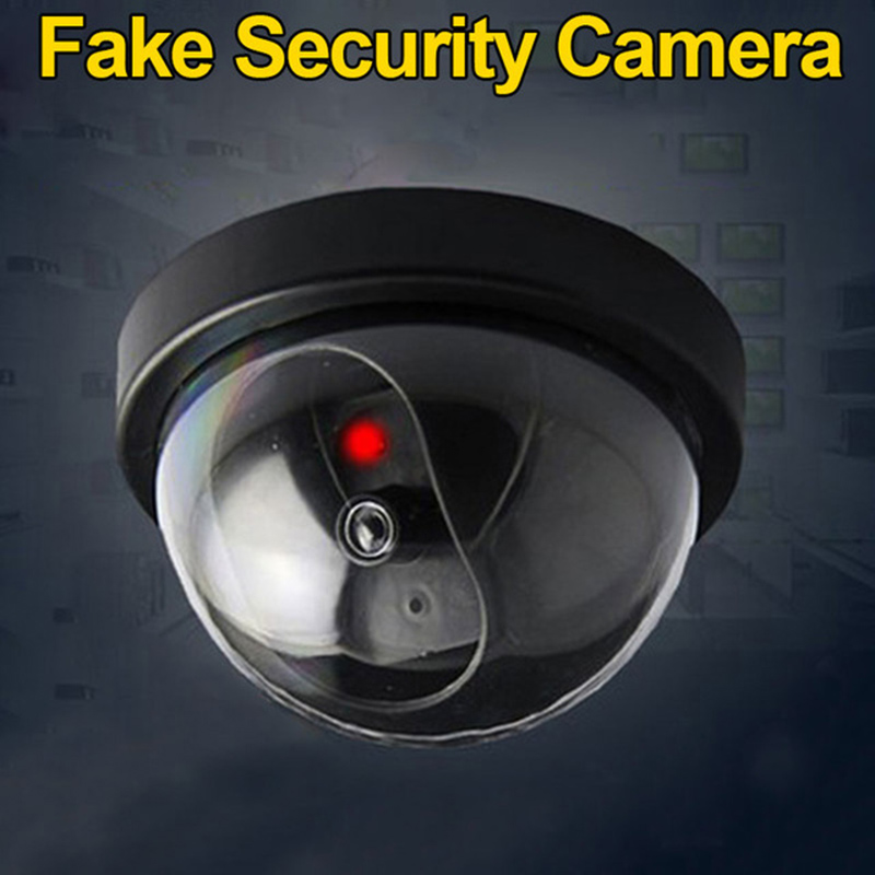 Dummy Camera Surveillance Cameras with Flashing LED Simulation Realistic Camera Fake CCTV 