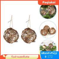 Paqiakoi 2pcs นกรังนกวัสดุลูกบอลกลางแจ้งฮัมมิงเบิร์ดทำรังสำหรับนกป่า