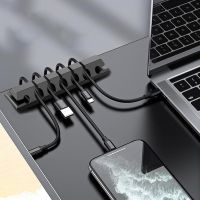 5 Buah USB Kabel Organiser Kawat Winder Silikon Tie Fixer Kawat Manajemen Organizador Kabel Klip Kantor Desktop Telepon Kabel Pemegang