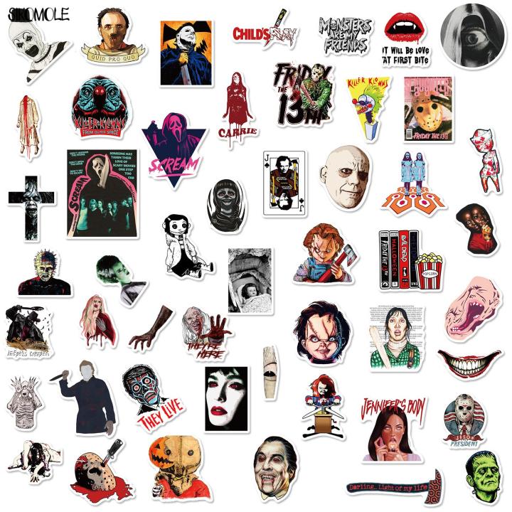 10-30-50pcs-mixed-horror-movie-image-thriller-character-stickers-diy-toys-car-guitar-luggage-suitcase-decals-graffiti-sticker-f5-stickers-labels