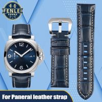 High Quality Waterproof Watch Band For Panerai PAM688 441/1313 Cowhide Leather Mens Blue Watch Strap Accessories 22MM 24Mm 26Mm