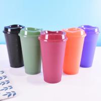 401ML Water Bottle Heat Resistance Drinking Cup Leakproof Plastic Beverage Cup Food Grade Discoloration Water Cup for Home