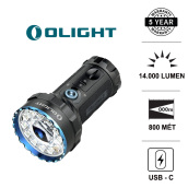 Đèn pin cao cấp siêu sáng OLIGHT MARAUDER 2 sáng 14000lm chiếu xa 800m sử dụng sạc Type-C pack pin sạc 54Wh Đèn Đèn pin