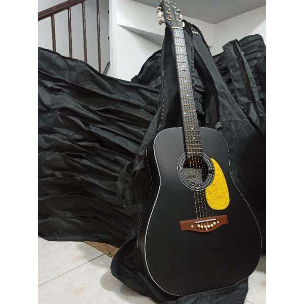 LUMANOG MATTE BLACK ACOUSTIC GUITAR Lazada PH