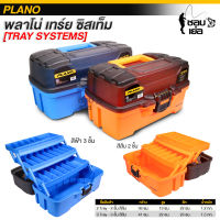 กล่องเก็บอุปกรณ์ตกปลา PLANO THREE-TRAY มี 2 แบบให้เลือก: สีส้ม 2 ชั้น และ สีฟ้า 3 ชั้น