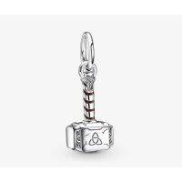 [พร้อมส่ง สินค้าแท้ ?] Pandora Marvel The Avengers Thors Hammer Dangle Charm