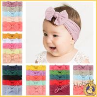 【hot sale】✘ C05 OMGx 5Pcs/Set Baby Girls Lovely Bow Hairband Elastic Wide Headband Stretch Knot Bandanas Turban Headdress Clothing Accessory