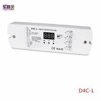 【♘COD Free Cas♘】 yulibu74040703 สำหรับ Rgb Rgbw แถบไฟ Led ไฟ Dc12v-24v 4ช่องสัญญาณ4ch Pwm แรงดันคงที่/กระแสคงที่ Dmx Decoder Dmx512ตัวควบคุมไฟ Led