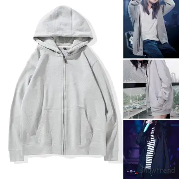 JUNGKOOK zip hoodie The Same Harajuku Zipper Sweatshirt Female Kpop  Clothing Oversized Korea Harajuku Y2k Aesthetic