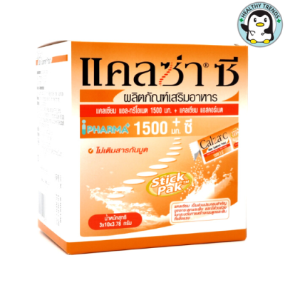 หมดอายุ19/7/25 HHTT CalZa C Powder แคลซ่า ซี แคลเซียม แอล- ทรีโอเนต 1500 mg. + ซี แบบชงน้ำ 30 ซอง [HHTT]