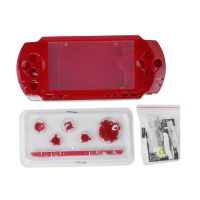 เคส J93สำหรับ PSP1000 PSP 1000คอนโซลเกมเชลล์ฝาครอบปิดแผ่นด้านหน้าสกรูชุดป้องกันมีปุ่มแบบมืออาชีพ