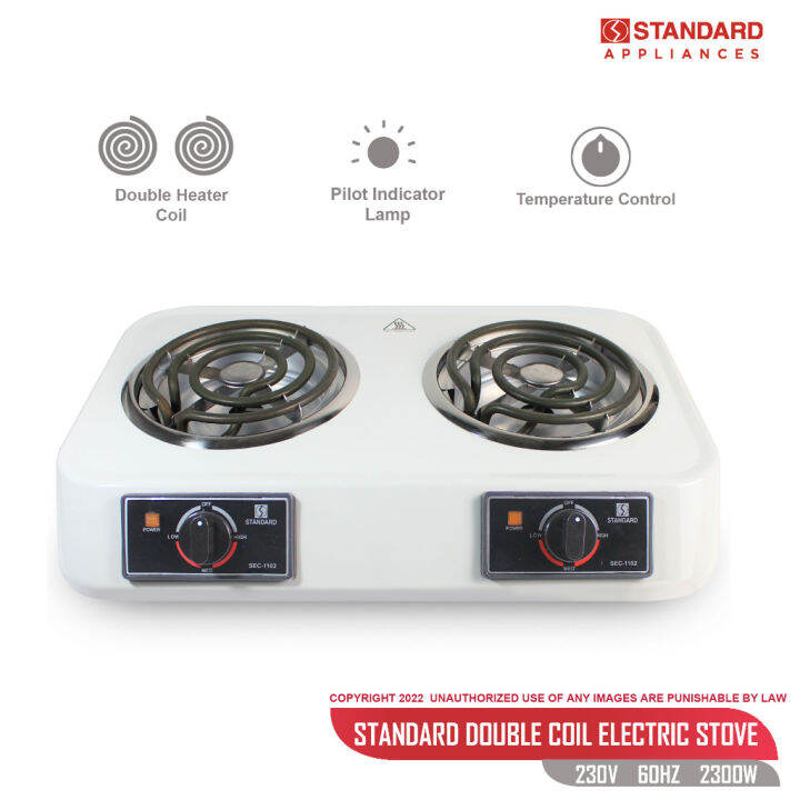 Standard Electric Stove Double Burner SEC1102 Lazada PH