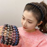 【YF】 Fashion Small Flower Non-Slip Headband Rhinestone Hairbands Elastic Women Hair Hoop Bands Bezel Girls Accessories Headdress