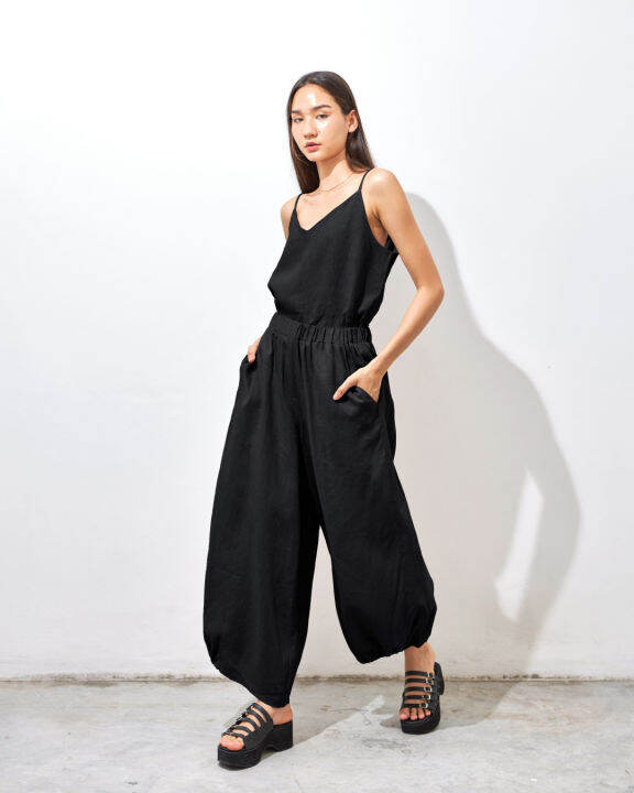Girmett Genie's Linen Harem Pants Lazada.co.th