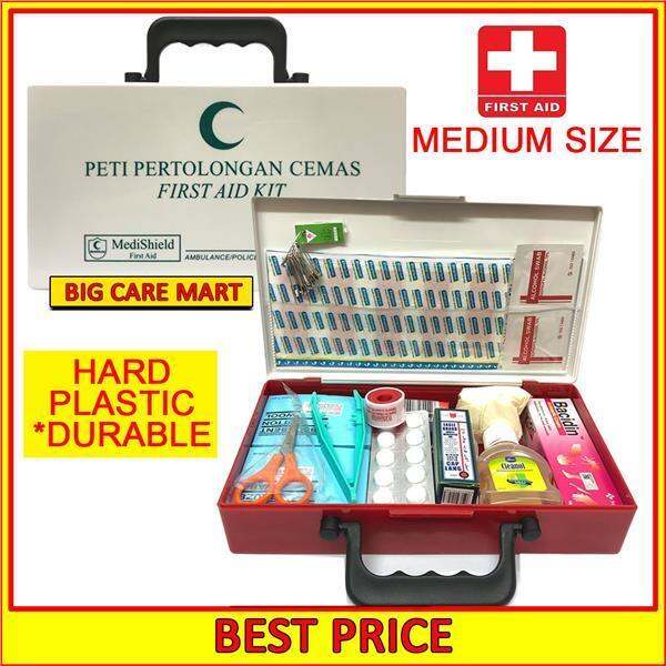 First Aid Kit Box Peti Kecemasan 19 items Inc Paracetamol [JES] Lazada
