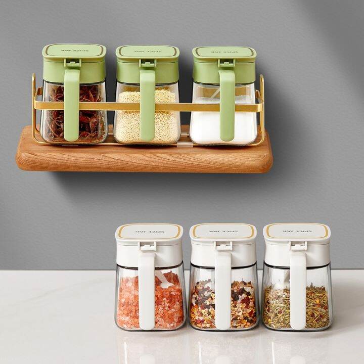 seasoning-box-kitchen-combination-set-glass-seasoning-bottle-salt-jar-msg-pepper-storage-box-seasoning-box