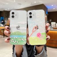 [COD] Suitable for 12 mobile phone case iPhone 13ProMax transparent soft mini Mianyang XS pastoral 14 protective