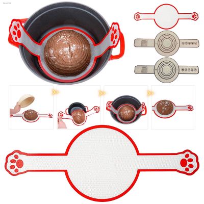 Silicone Baking Mat Bread Kneading Pad Dough Transfer Pad Sling Long Handle Extraction Pad Bakery Supplies Kitchen Cooking Tool