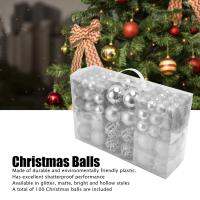 100Pcs Christmas Ball Ornaments Shatterproof Hanging Balls For Christmas Tree Party Decoration