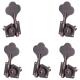 5Pcs Guitar Vintage Open Bass Guitar Tuning Key Pegs Machine Heads Tuners 1L4R for 5 Strings Bass