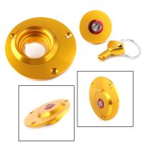 Motorcycle Fuel Filler Cover Gas Tank Cap Protector w/ Key CNC For Yamaha FZ1 FZ6 YZF600 1000 YZF R1 R6 YSR50 FZR1000 FZR750