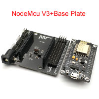 NodeMcu V3 Lua WIFI ไร้สายขั้วต่อโมดูลบอร์ดพัฒนา + แผ่นฐานรองจากการลงทุน Micro USB Repalce ESP8266 CH340