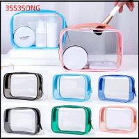 3SS3SONG ที่เก็บของ ถุงซักล้าง Beauty Case เคสแต่งหน้าแบบใส ที่วางเครื่องสำอางเสริมสวย กระเป๋า PVC Travel Organizer