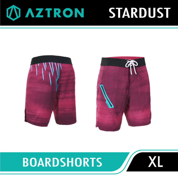 aztron-stardust-red-boardshorts-ไซส์l-กางเกงขาสั้น-กางเกงกีฬา-กางเกงสำหรับกีฬาทางน้ำ-เนื้อผ้า-polyester-เนื้อผ้ายืดหยุ่นกระชับพอดี-ใส่สบาย