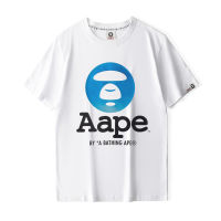 prevalent A Bathing Ape BAPEผ้าฝ้ายบริสุทธิ์แขนสั้นเสื้อยืดหลวมๆแฟชั่นผู้ชายผู้หญิงHis-And-Hersเสื้อผ้าคู่รั