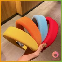 AllWell ที่คาดผม งานวินเทจเสริมโฟมอ้วน งานน่ารัก สีสันสดใส ที่คาดผมฟองน้ำ Candy color headband